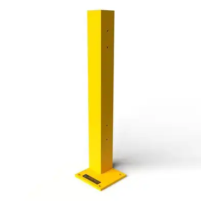 Rhino Rails 43in Guardrail Column with Corner Baseplate