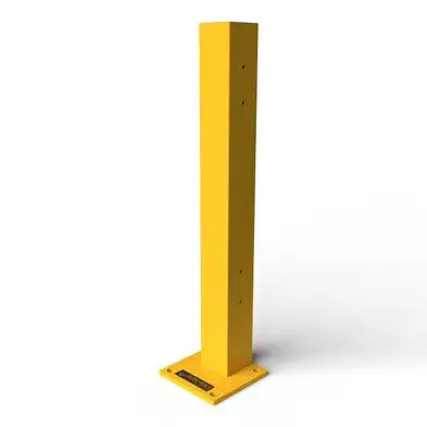Rhino Rails 43in Guardrail Column with Offset Baseplate