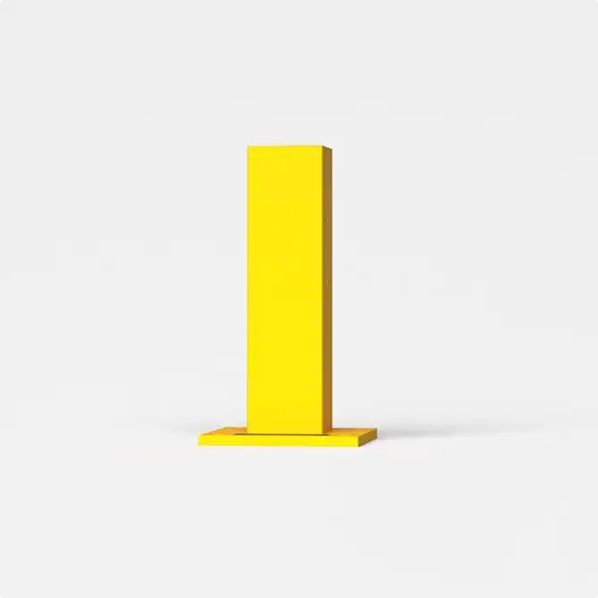 Rhino Rails 18.5in Guardrail Column with Standard Baseplate - Photo Rhino Rails 18.5in Guardrail Column with Standard Baseplate