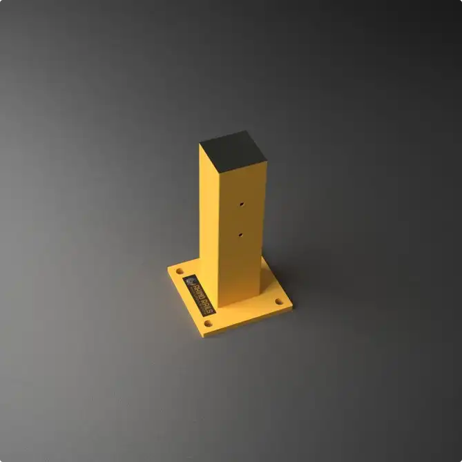 Rhino Rails RR-CS-1 18.5in Guardrail Column with Standard Baseplate - Photo Rhino Rails RR-CS-1 18.5in Guardrail Column with Standard Baseplate