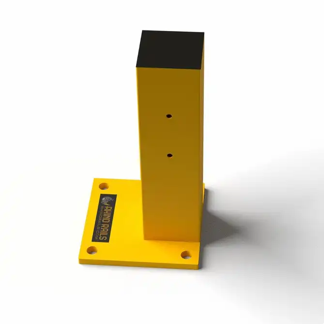 Rhino Rails 18.5in Guardrail Column with Offset Baseplate