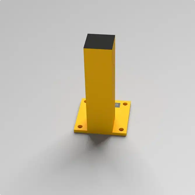Rhino Rails 18.5in Guardrail Column with Offset Baseplate