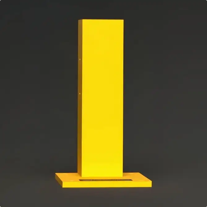 Rhino Rails RR-CSO-1  18.5in Guardrail Column with Offset Baseplate  - Photo