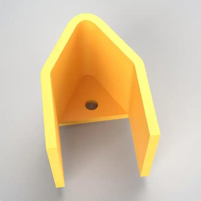 Rhino Rails RR-SP V Nose Guard Post Protector - Photo Rhino Rails RR-SP V Nose Guard Post Protector