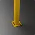 Rhino Rails - RR-CS-2 - 43in Guardrail Column with Standard Baseplate - 10