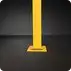Rhino Rails - RR-CSO-2 - 43in Guardrail Column with Offset Baseplate - 11