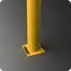 Rhino Rails 42in Tall Surface Mount Steel Bollard with Cap