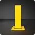 Rhino Rails 18.5in Guardrail Column with Standard Baseplate - Photo Rhino Rails 18.5in Guardrail Column with Standard Baseplate