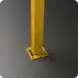 Rhino Rails RR-CS-2 43in Guardrail Column with Standard Baseplate