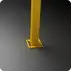 Rhino Rails RR-CS-2 43in Guardrail Column with Standard Baseplate