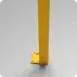 Rhino Rails 43in Guardrail Column with Corner Baseplate