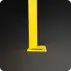 Rhino Rails 43in Guardrail Column with Corner Baseplate