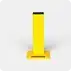 Rhino Rails 18.5in Guardrail Column with Offset Baseplate
