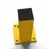 Rhino Rails 18.5in Guardrail Column with Offset Baseplate