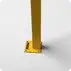Rhino Rails 43in Guardrail Column with Offset Baseplate - Photo Rhino Rails 43in Guardrail Column with Offset Baseplate