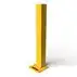 Rhino Rails 43in Guardrail Column with Offset Baseplate - Photo Rhino Rails 43in Guardrail Column with Offset Baseplate