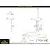Rhino Rails RR-GR-RHG Double Rail Hinge Assembly Barrier Gate - Photo Rhino Rails RR-GR-RHG Double Rail Hinge Assembly Barrier Gate