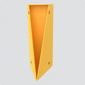 Rhino Rails - RR-CG - 12in Tall Floor Mounted Equipment Barrier - 8