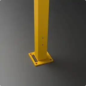 Rhino Rails - RR-CS-2 - 43in Guardrail Column with Standard Baseplate - 10