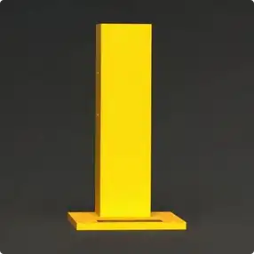 Rhino Rails - RR-CSO-1 - 18.5in Guardrail Column with Offset Baseplate - 8