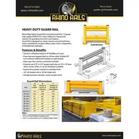 Rhino Rails - RR-GR-S2 - Double-High Guardrail Starter Kit - 3