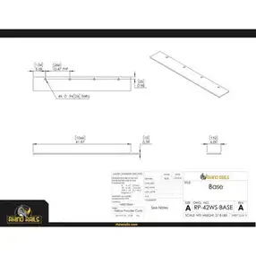 Rhino Rails - RR-RP-42WS-HD - 42in Forklift Wheel Stop - 3