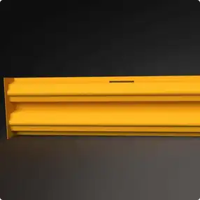 Rhino Rails Heavy Duty Warehouse Guardrail - Photo Rhino Rails Heavy Duty Warehouse Guardrail