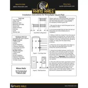 Rhino Rails RR-GR Heavy Duty Warehouse Guardrail - Photo Rhino Rails RR-GR Heavy Duty Warehouse Guardrail