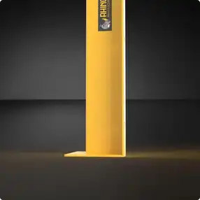 Rhino Rails RR-TG 48in Tall Overhead Door Track Guard - 6 - Photo Rhino Rails RR-TG 48in Tall Overhead Door Track Guard - 6