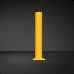 Rhino Rails 42in Tall Surface Mount Steel Bollard with Cap