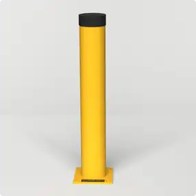 Rhino Rails 42in Tall Surface Mount Steel Bollard with Cap