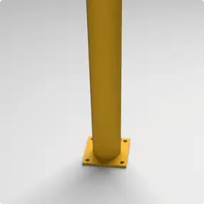 Rhino Rails 42in Tall Surface Mount Steel Bollard with Cap