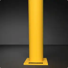 Rhino Rails RR-BO 42in Tall Surface Mount Steel Bollard with Cap - Photo