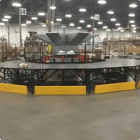 Rhino Rails RR-CG  12in Tall Floor Mounted Equipment Barrier  - Photo