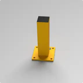 Rhino Rails 18.5in Guardrail Column with Standard Baseplate - Photo Rhino Rails 18.5in Guardrail Column with Standard Baseplate