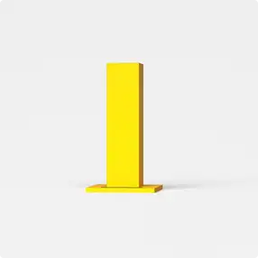Rhino Rails 18.5in Guardrail Column with Standard Baseplate - Photo Rhino Rails 18.5in Guardrail Column with Standard Baseplate