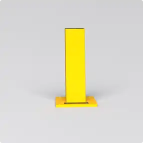 Rhino Rails 18.5in Guardrail Column with Standard Baseplate - Photo Rhino Rails 18.5in Guardrail Column with Standard Baseplate