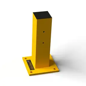 Rhino Rails 18.5in Guardrail Column with Standard Baseplate - Photo Rhino Rails 18.5in Guardrail Column with Standard Baseplate