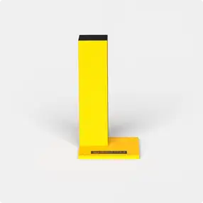 Rhino Rails 18.5in Guardrail Column with Corner Baseplate - Photo Rhino Rails 18.5in Guardrail Column with Corner Baseplate