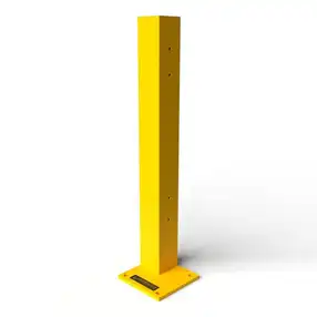 Rhino Rails 43in Guardrail Column with Corner Baseplate
