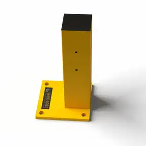 Rhino Rails 18.5in Guardrail Column with Offset Baseplate