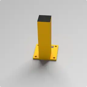 Rhino Rails 18.5in Guardrail Column with Offset Baseplate