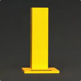 Rhino Rails RR-CSO-1  18.5in Guardrail Column with Offset Baseplate  - Photo
