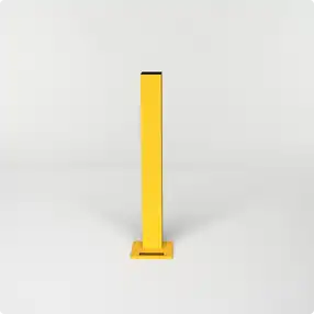 Rhino Rails 43in Guardrail Column with Offset Baseplate - Photo Rhino Rails 43in Guardrail Column with Offset Baseplate