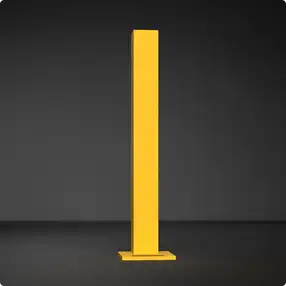 Rhino Rails RR-CSO-2 43in Guardrail Column with Offset Baseplate - Photo Rhino Rails RR-CSO-2 43in Guardrail Column with Offset Baseplate