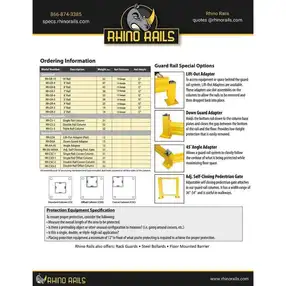 Rhino Rails RR-GR-A2 Double-High Guardrail Add-On Kit - Photo - Photo Rhino Rails RR-GR-A2 Double-High Guardrail Add-On Kit - Photo