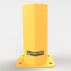Rhino Rails RR-P Pallet Rack Upright Post Protector - Photo