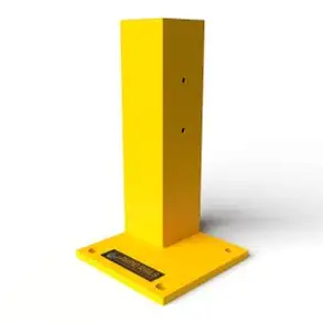 Rhino Rails 18.5in Guardrail Column with Corner Baseplate