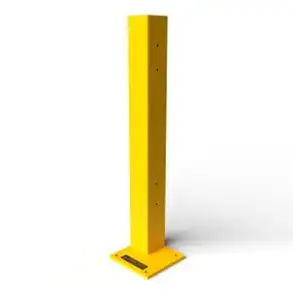 Rhino Rails 43in Guardrail Column with Corner Baseplate