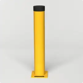 Rhino Rails 42in Tall Surface Mount Steel Bollard with Cap